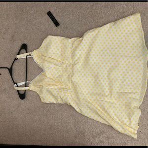 White with yellow daisy sundress